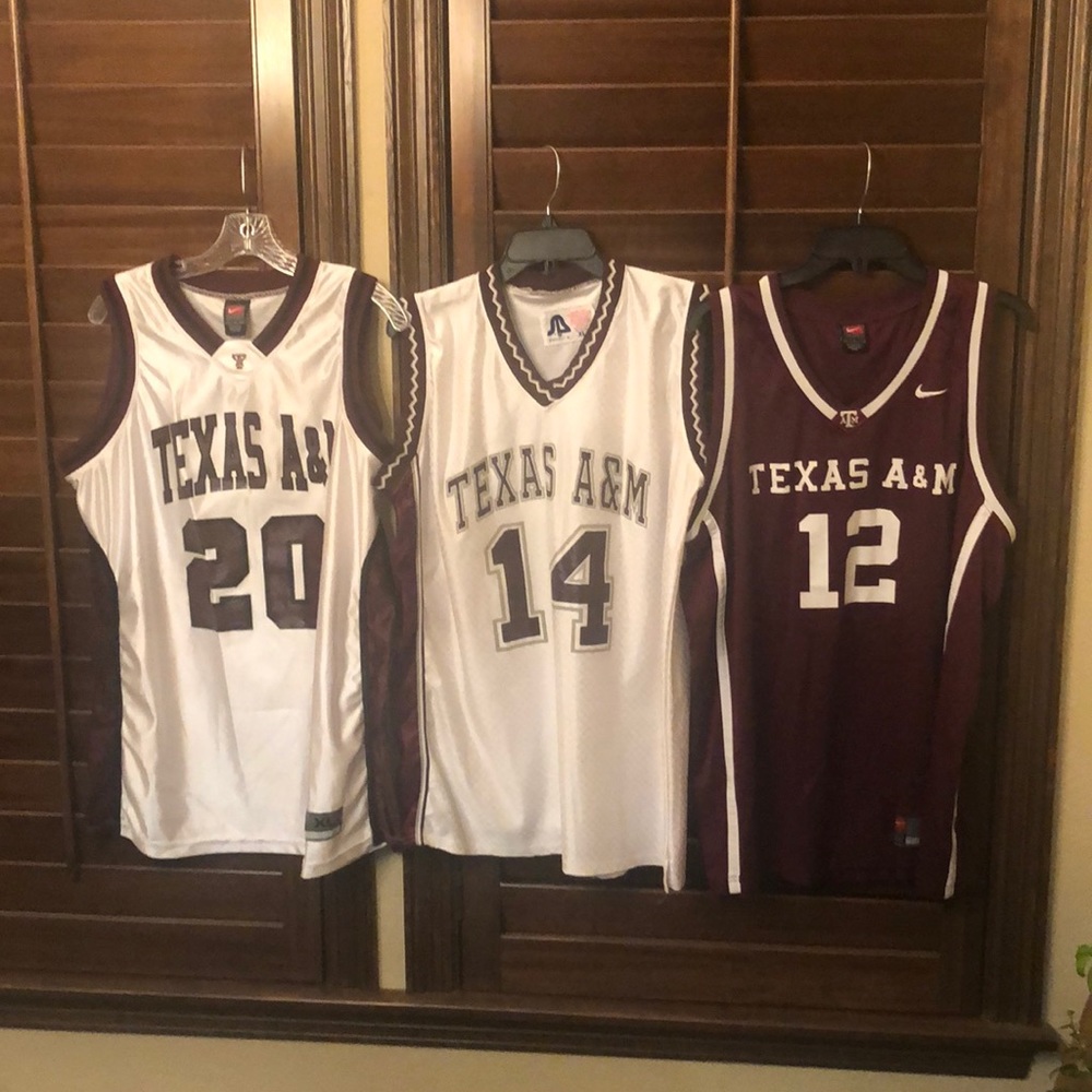 Throw back Texas A&M basketball jerseys